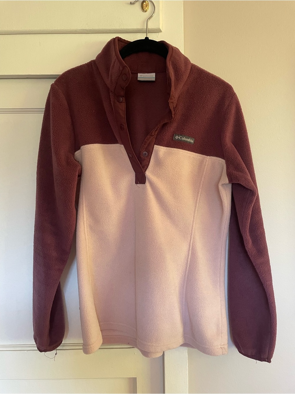 Columbia Mauve Fleece Pullover